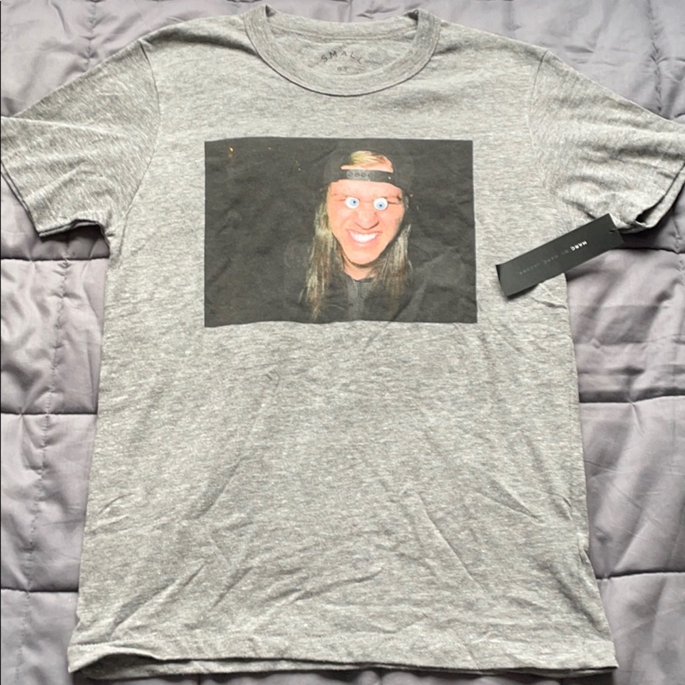 🔥 NEW Marc Jacobs teeshirt tee small gray graphic shirt soft cotton men’s gift